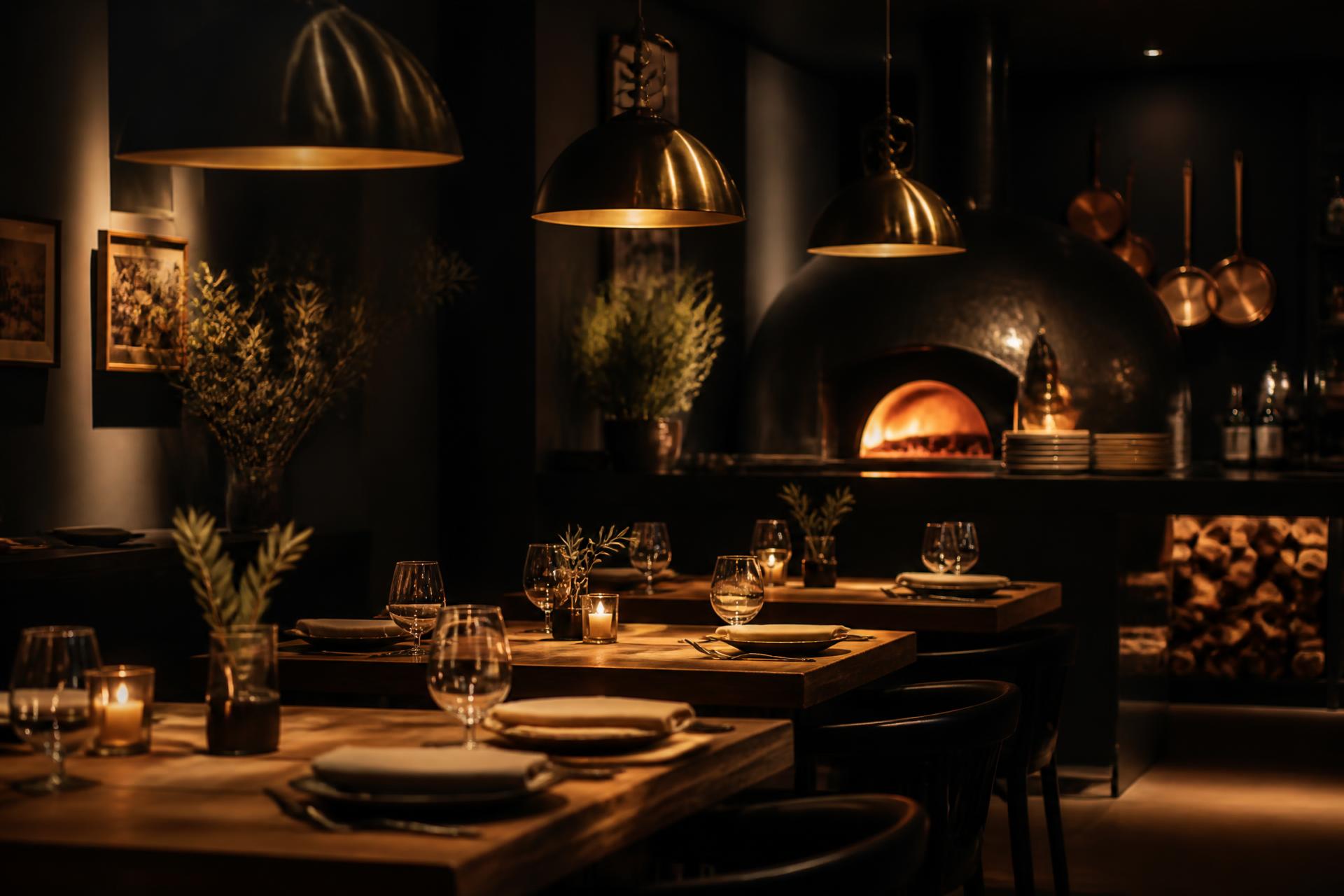 Warm beleuchteter Gastraum der Pizzeria Valentino in Kaldenkirchen